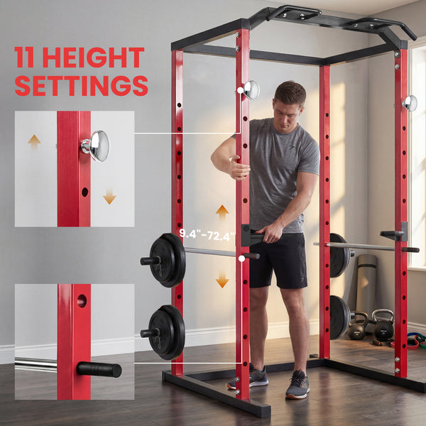 Power cage with 454 kg (1000 lbs) capacity and adjustable height