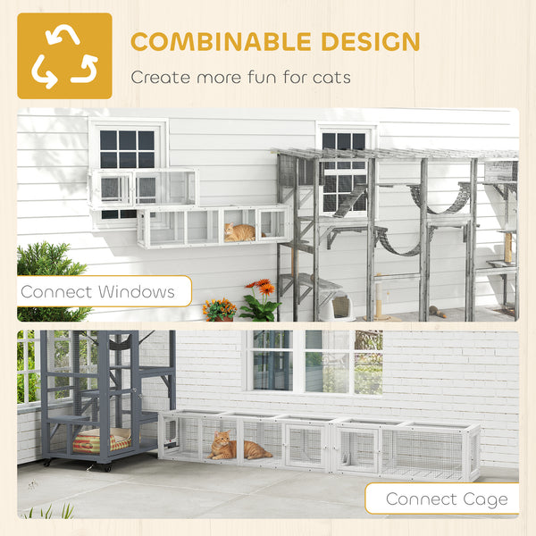 Modular cat tunnel, white