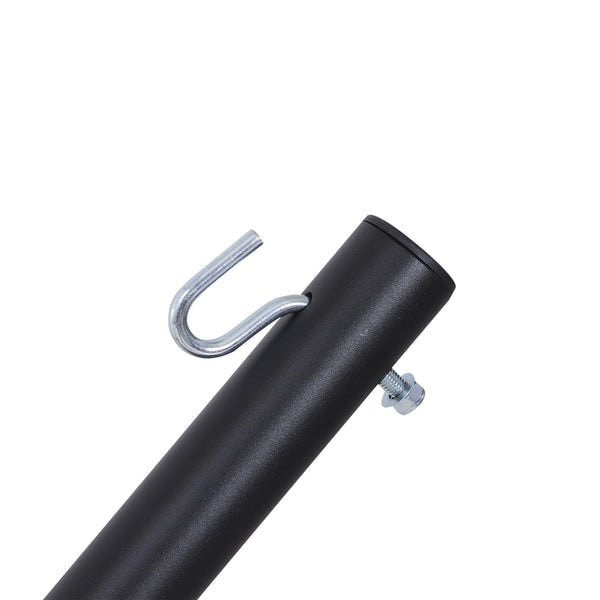 Extra Long Hammock Stand 11.8ft Long Heavy Duty Metal Frame Easy Setup Black