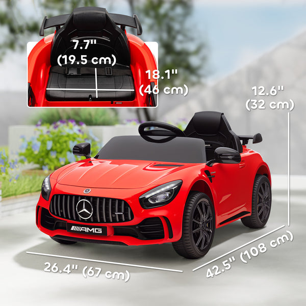 Licensed Mercedes-Benz AMG GTR 12 with remote control, red