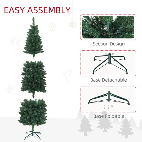 6ft tall artificial Christmas tree with 479 branches and steel base