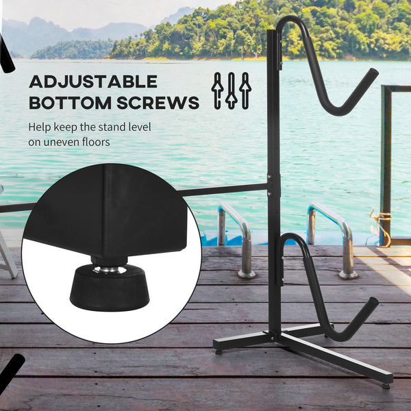 Freestanding kayak storage rack