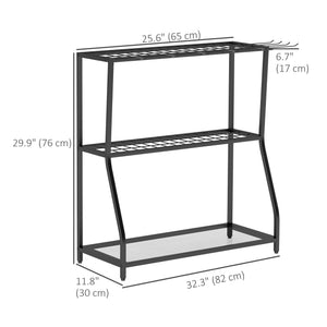 3-Tier Garden Tool Storage Tower