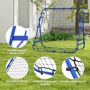 Adjustable rebound net, blue