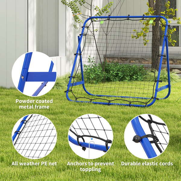 Adjustable rebound net, blue