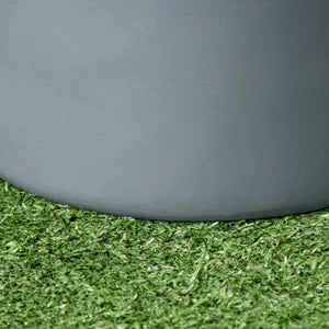 Set of 3 outdoor planters with drainage holes