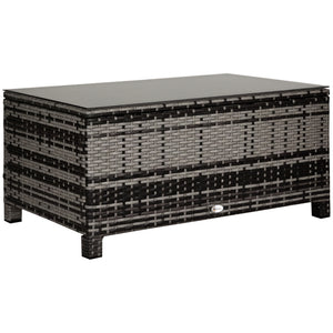 PE synthetic rattan outdoor side table