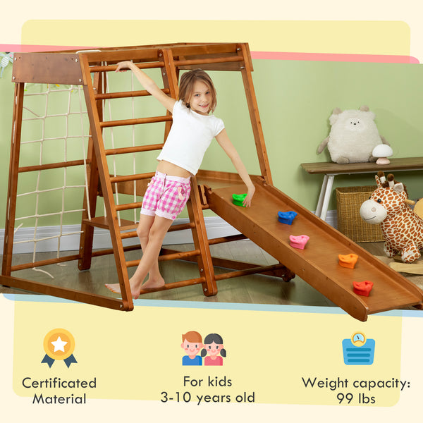 6 in 1 Kids Indoor Playground for Toddlers Ages 3-10