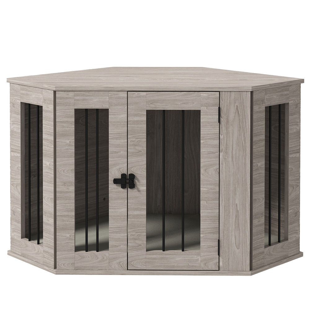 41-inch crate furniture with cushion, brown walnut color