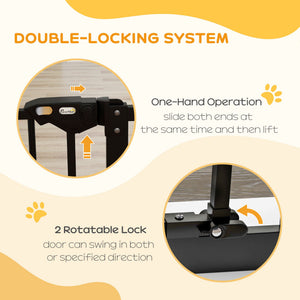 Pet barrier, black