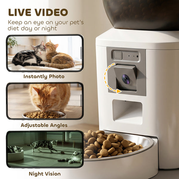 8L automatic feeder with camera and Wi-Fi