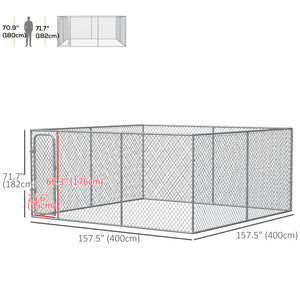 Galvanized Steel Frame Dog Park