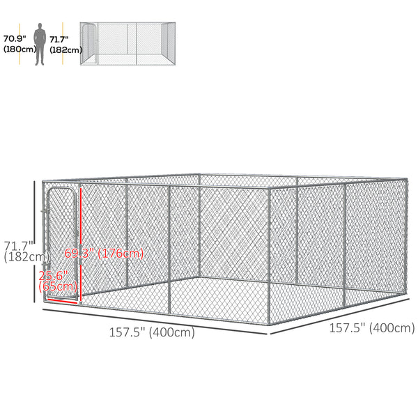 Galvanized Steel Frame Dog Park