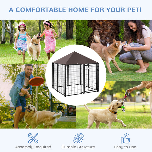 Lockable welded steel outdoor enclosure