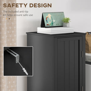 Storage unit with 4 tiered shelves, black