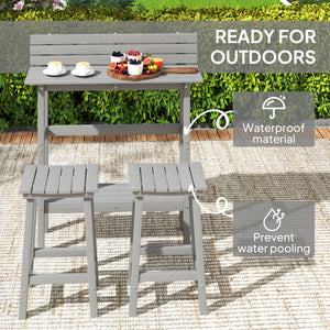 3-piece outdoor bar set