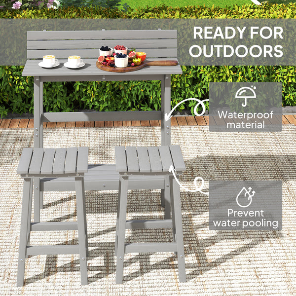 3-piece outdoor bar set