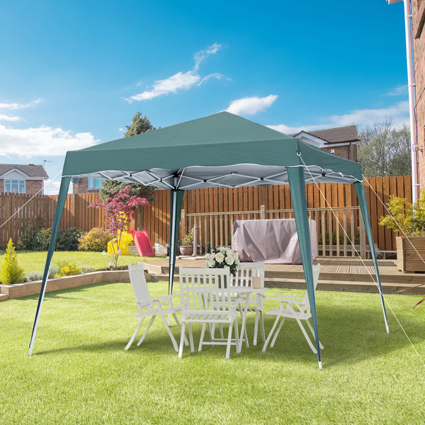8 x 8 Folding Awning with Carry Bag, Green