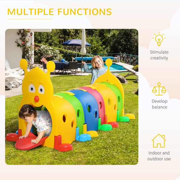 Caterpillar Tunnel for Kids Ages 3-6, Multi-Color