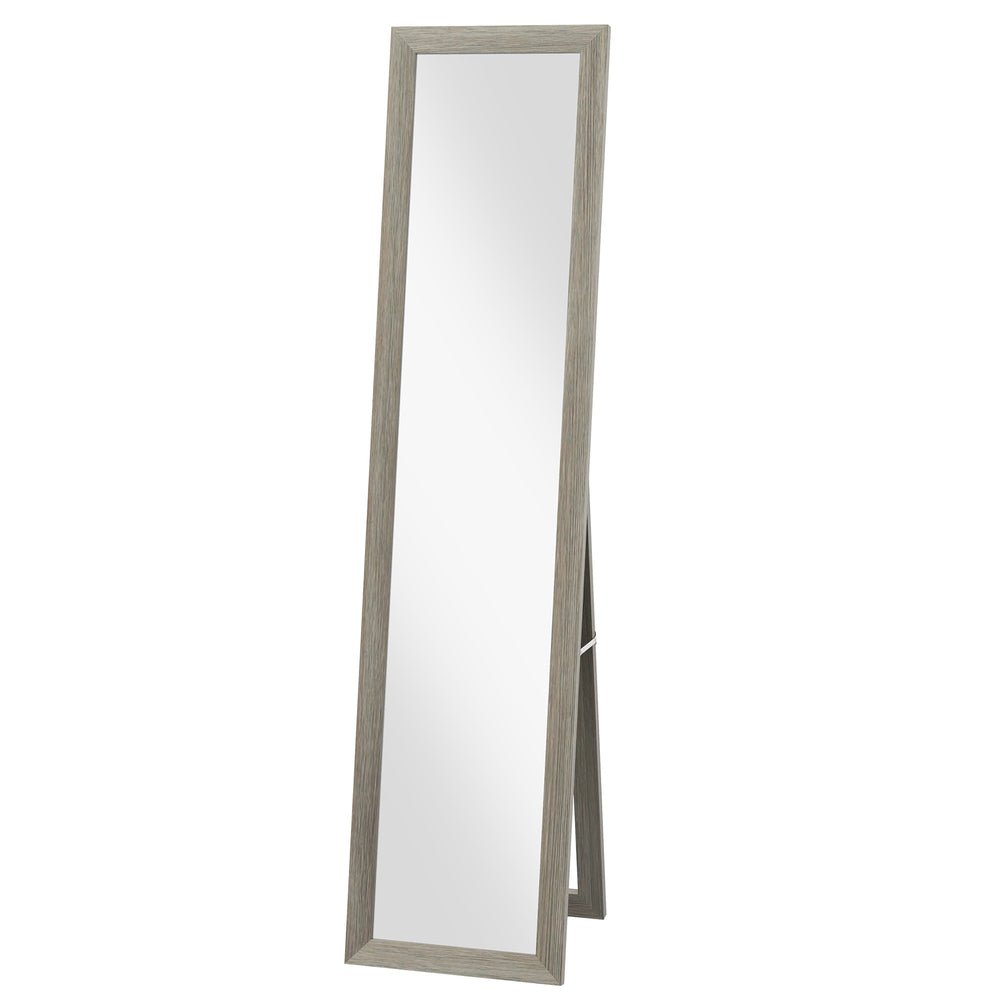Full-length standing mirror, gray 