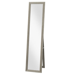 Full-length standing mirror, gray 