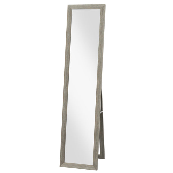 Full-length standing mirror, gray 