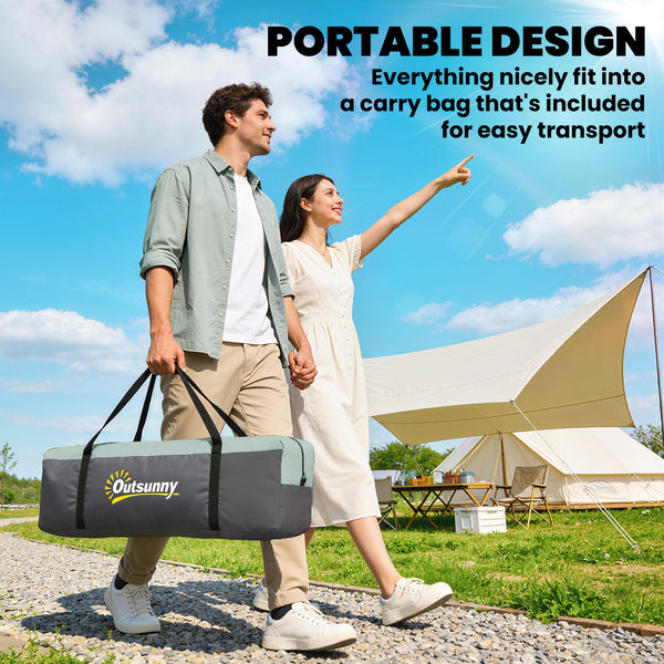 5-6 Person Family Tent, Outdoor Camping Tent with Lighting Hook, Carrying Bag for Camping, Hiking and Traveling, Green