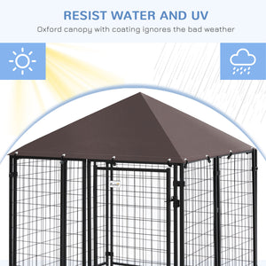 Lockable welded steel outdoor enclosure