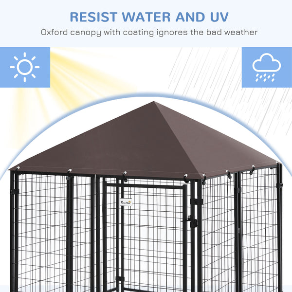 Lockable welded steel outdoor enclosure