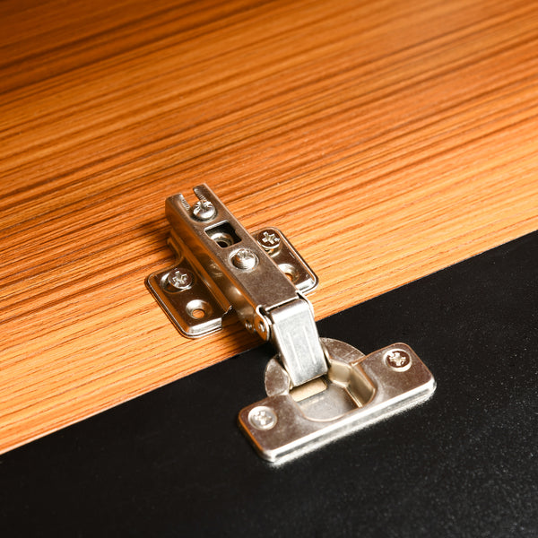 Floating TV Stand for TVs up to 70 inches with Storage, Brown and Black