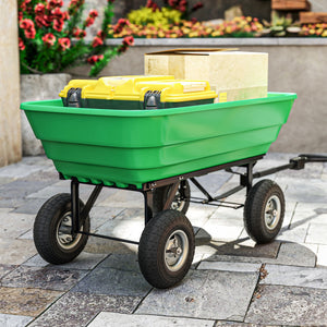 Set of 2 10-inch pneumatic wheels for wheelbarrows