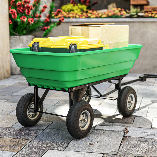 Set of 2 10-inch pneumatic wheels for wheelbarrows