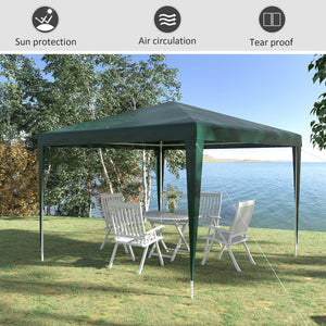 10 x 10 Portable Party Tent, Green