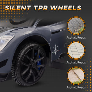 Maserati GT2 6V for toddler, gray