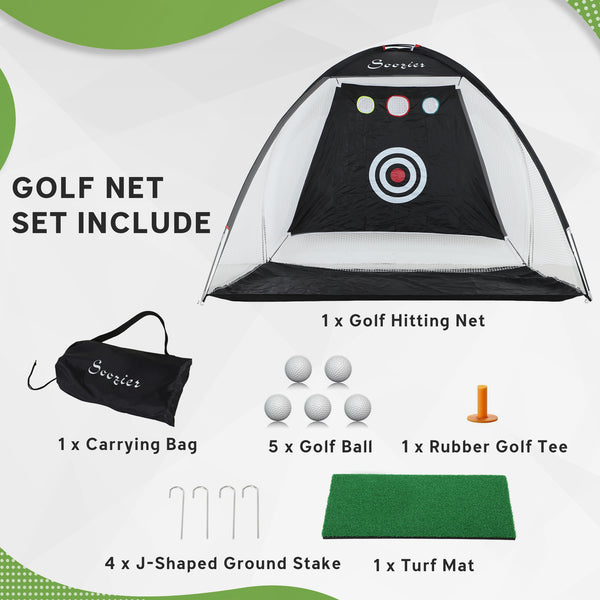 10 x 6ft Multi-Target Golf Practice Net