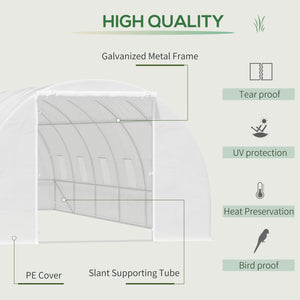 Large garden greenhouse for seedlings, high-quality steel frame