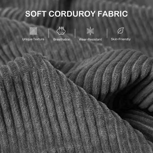 3-seater sofa with pocket springs and 2 decorative cushions, dark grey