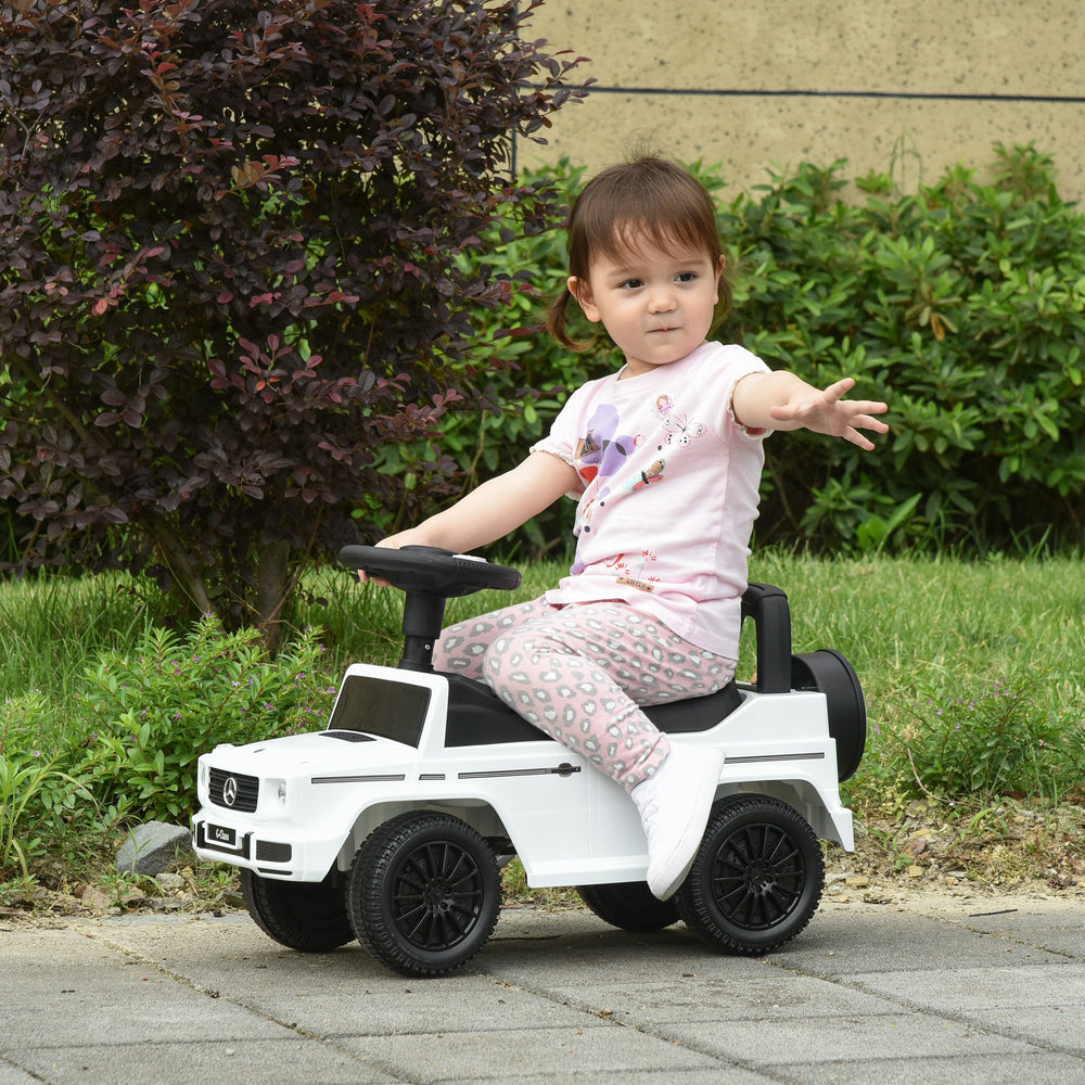 Mercedes-Benz G350 Licensed Kids Push Car, White