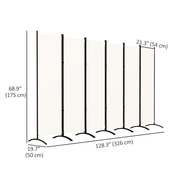 6-panel folding screen, UV30+ protection, beige