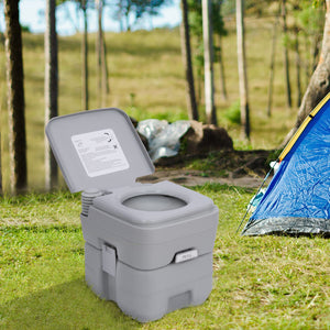Portable Travel Toilet, Removable and Disposable Tank, 5.3 Gallons (20 L)