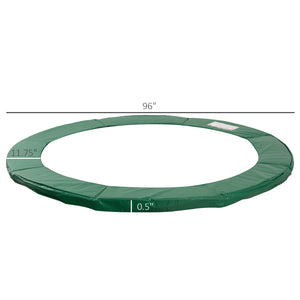 Safety pad for 8-foot trampoline, green 