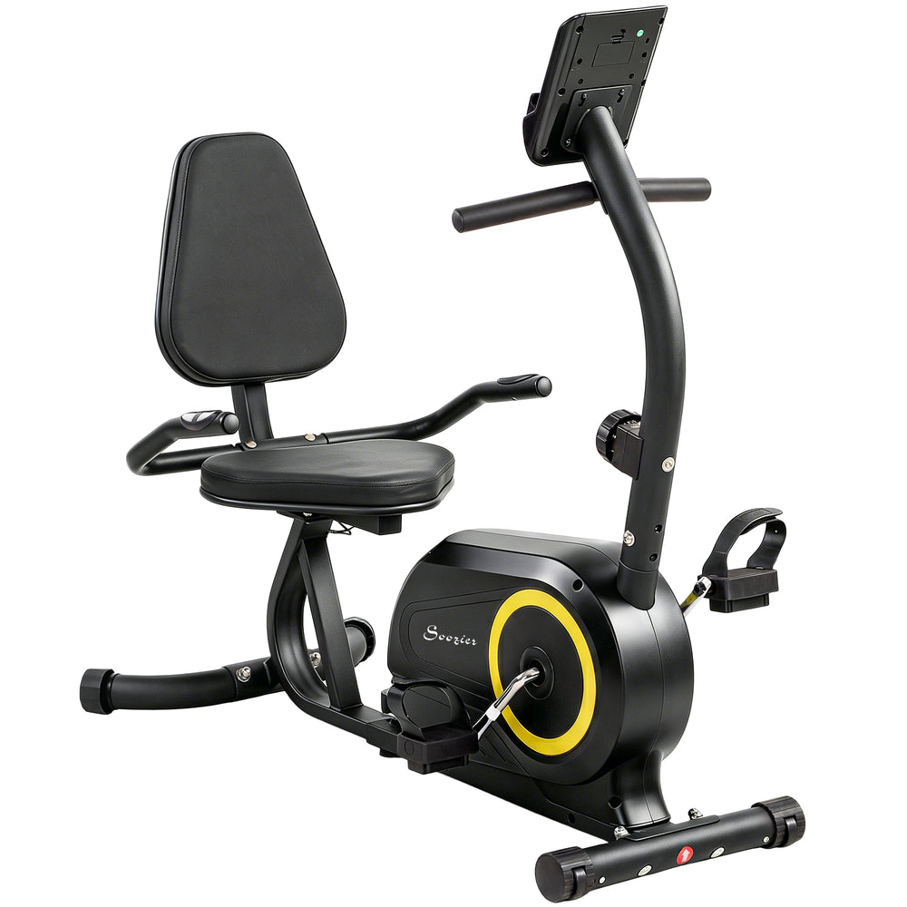 Bluetooth recumbent exercise bike, 8 resistance levels