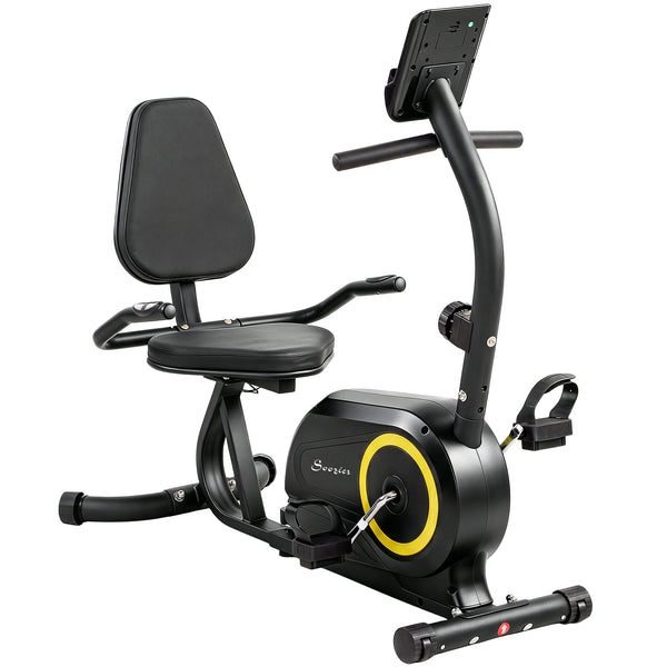 Bluetooth recumbent exercise bike, 8 resistance levels