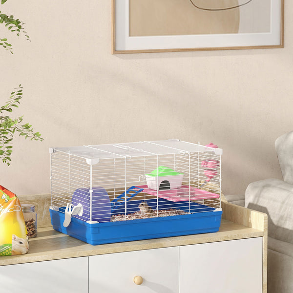 2-level blue cage for small hamsters and gerbils