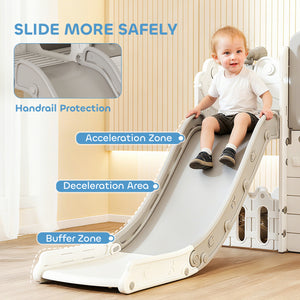 7-in-1 Toddler Slide, Grey