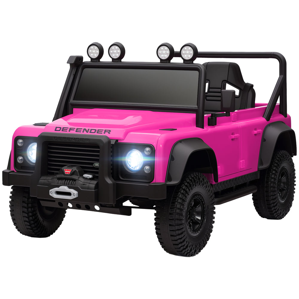 Licensed Land Rover 12V with remote control, pink
