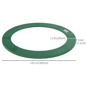 Replacement safety pad for 10-foot trampoline, green
