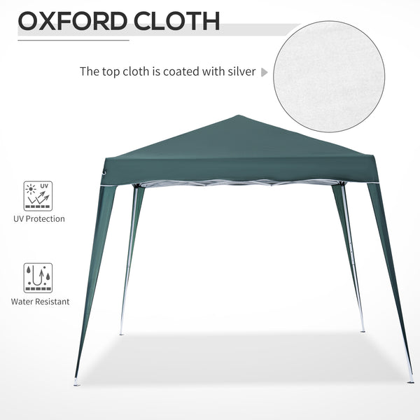 8 x 8 Folding Awning with Carry Bag, Green