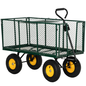 Utility trolley with removable mesh sides