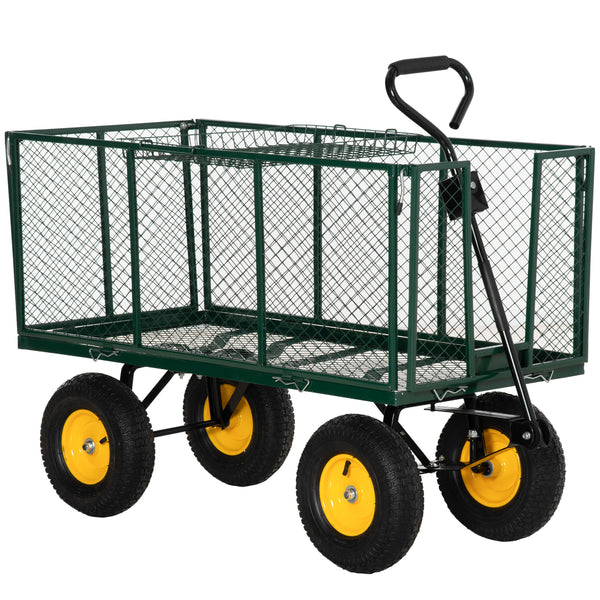 Utility trolley with removable mesh sides